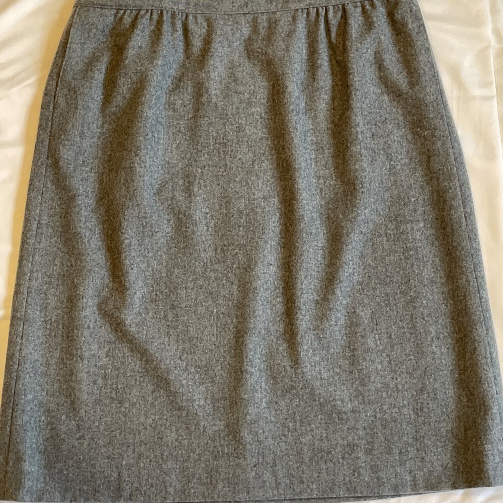 Vintage Pendleton Gray Skirt 100% Virgin Wool Size 18 Pockets Lined Made In USA - Picture 4 of 16